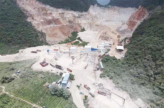 廣西河池時(shí)產(chǎn)800到1000噸碎石生產(chǎn)線