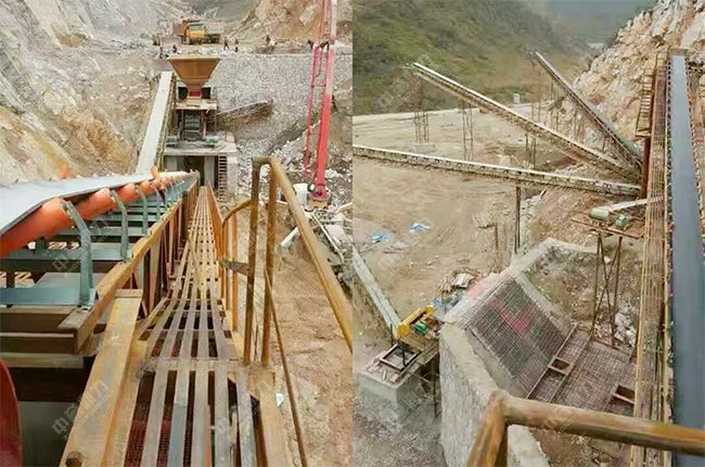 貴州長順縣時產(chǎn)300噸石灰石破碎機生產(chǎn)線