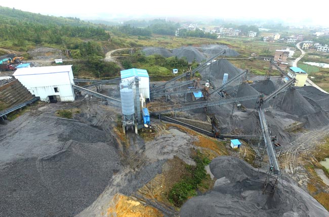 湖南衡陽時產500噸煤矸石破碎項目