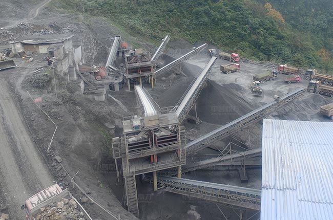 四川雅安七八百噸碎石生產(chǎn)線
