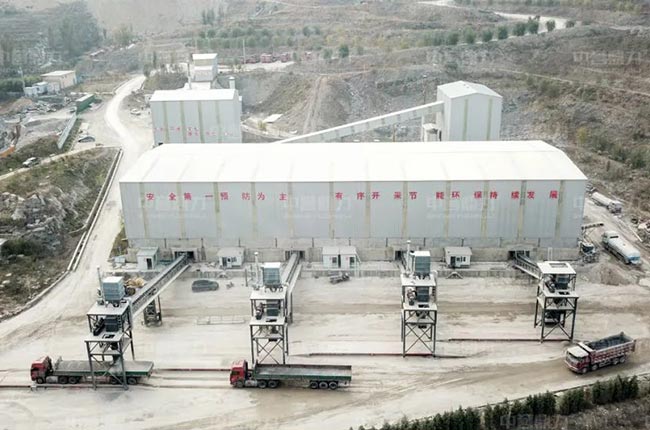 新泰市日產(chǎn)萬(wàn)噸砂石料篩分生產(chǎn)線