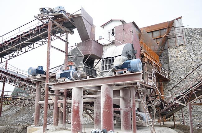 竹篙山采石場時產1000噸石灰石破碎生產線