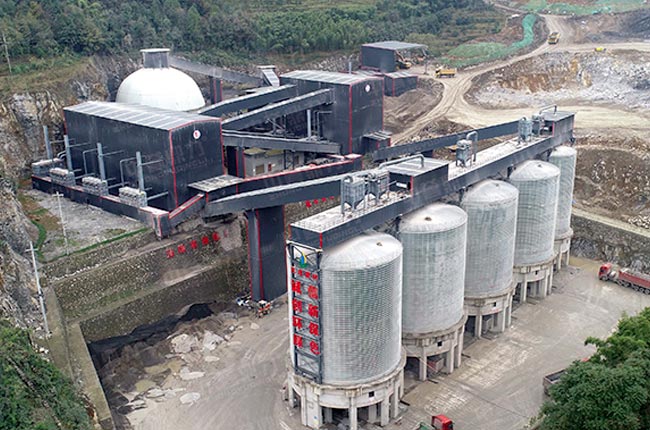 四川宜賓天成礦業時產1500噸智能環保砂石料廠