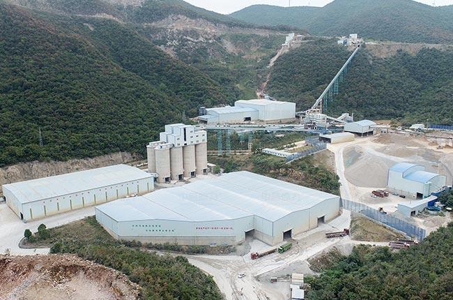 湖北荊門凱龍礦業年產300萬噸骨料生產線