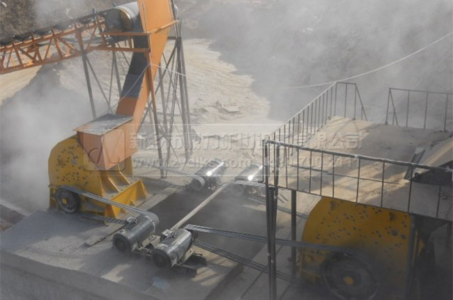 四川時(shí)產(chǎn)500噸石子生產(chǎn)線現(xiàn)場(chǎng) 四川時(shí)產(chǎn)500噸石子生產(chǎn)線現(xiàn)場(chǎng)