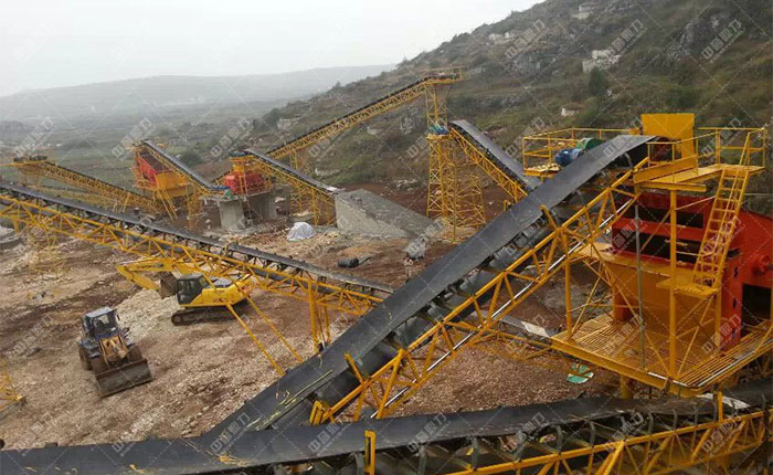 貴州貴陽一建時產1200噸砂石骨料生產線圖片