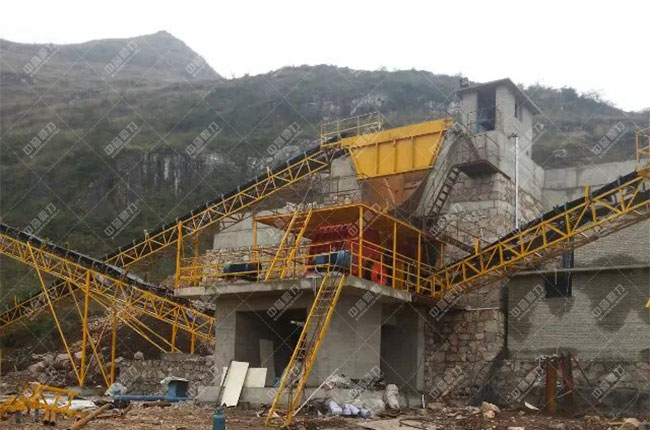 貴州貴陽一建時產1200噸砂石骨料生產線案例展示2