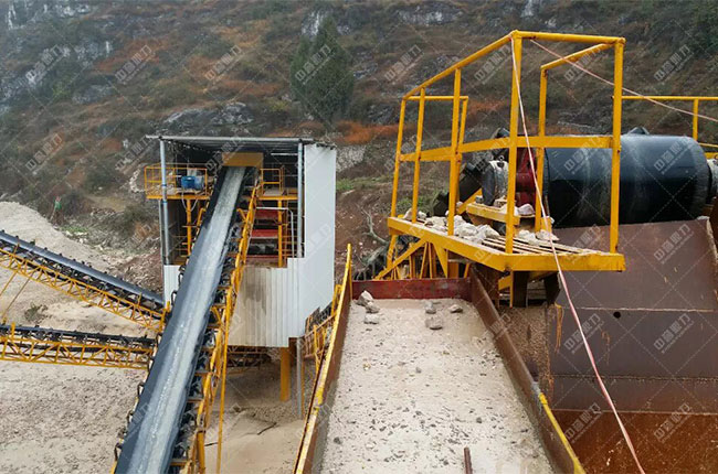 貴州貴陽一建時產1200噸砂石骨料生產線現場案例展示5