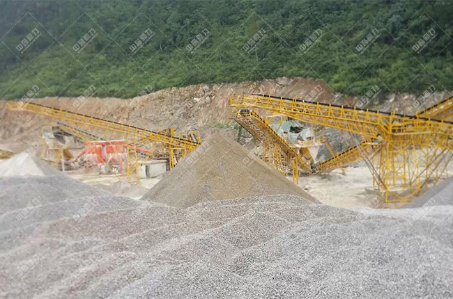 貴州惠水滿告時(shí)產(chǎn)1000噸砂石生產(chǎn)線案例展示6