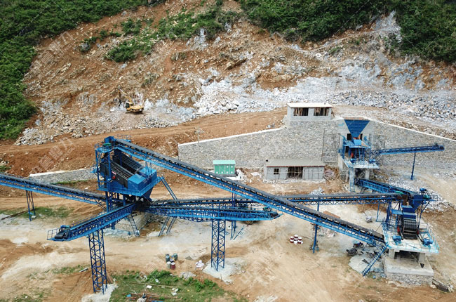 廣西南寧三聯采石有限公司時產400-500噸生產線