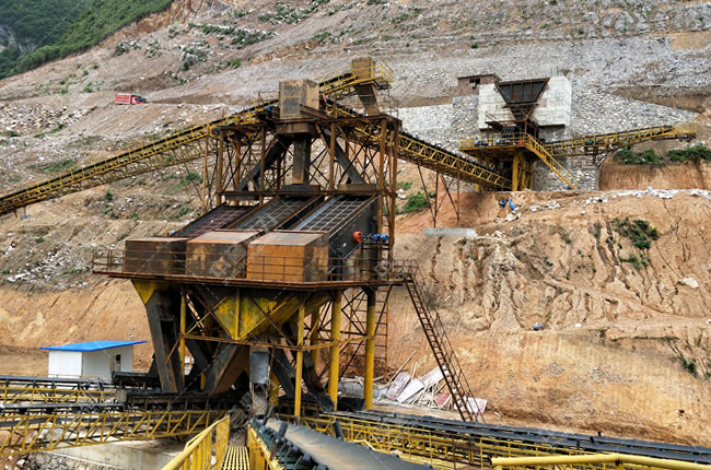 貴州水利實(shí)業(yè)黃家灣水庫時產(chǎn)200噸小型砂石料生產(chǎn)線