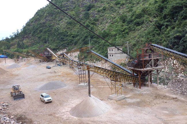 貴州平塘縣日產(chǎn)6000噸機(jī)制砂石生產(chǎn)線