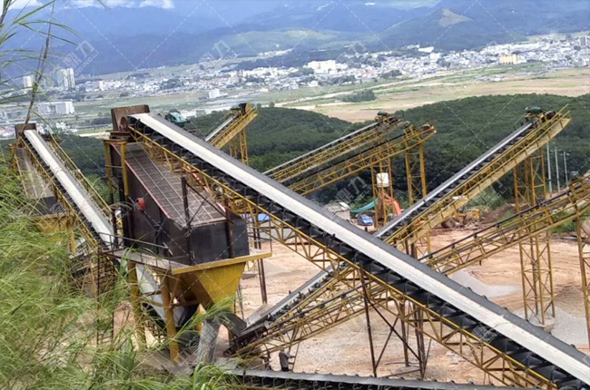 云南臨滄市孟定鎮(zhèn)時產(chǎn)300噸石子生產(chǎn)線