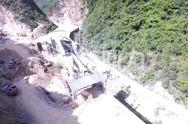 陜西商洛市天佑建材時產400噸石料生產線